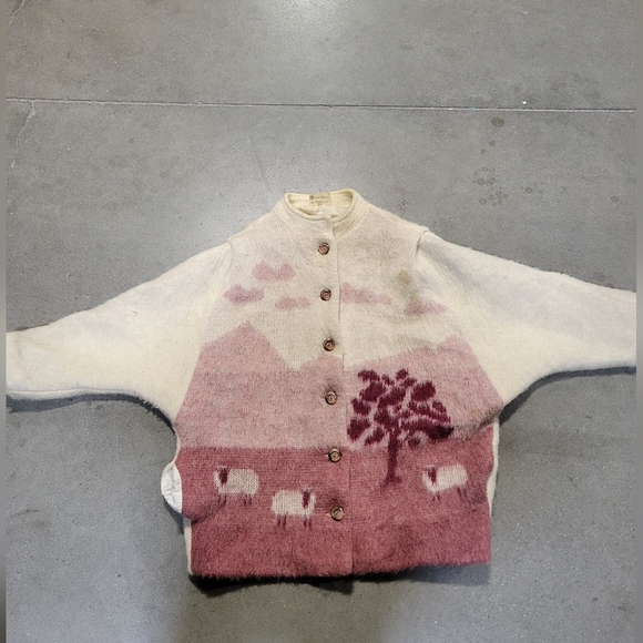 Vintage Icelandic wool jacket sweater women's large - Picture 1 of 14